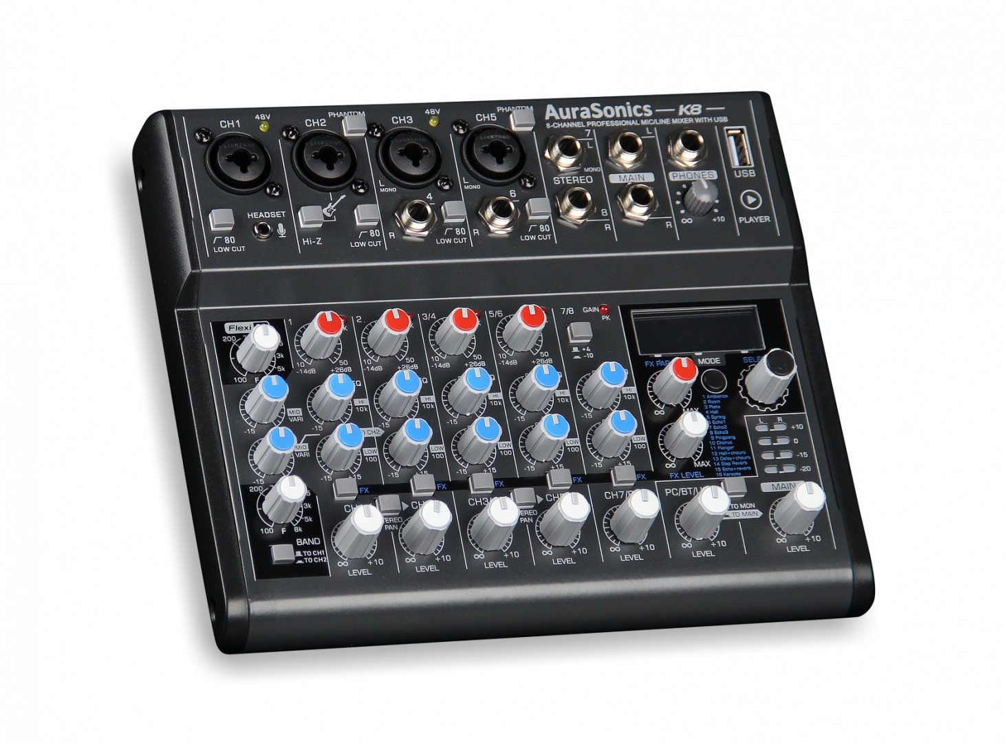 AuraSonics K8 компактный микшерный пульт в Шарье
