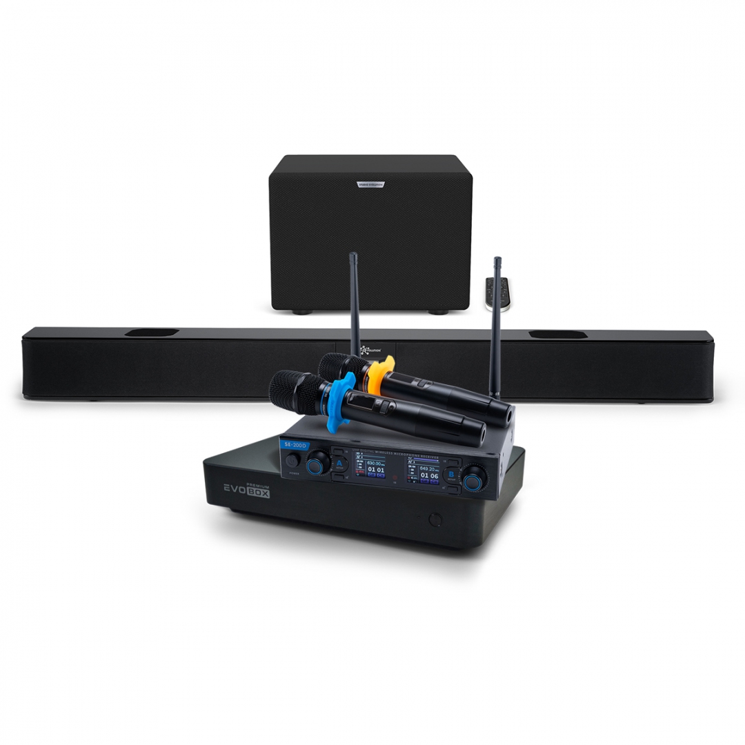 Hi-End караоке-система EVOBOX Premium + EvoSoundBar (саундбар с караоке) в Шарье