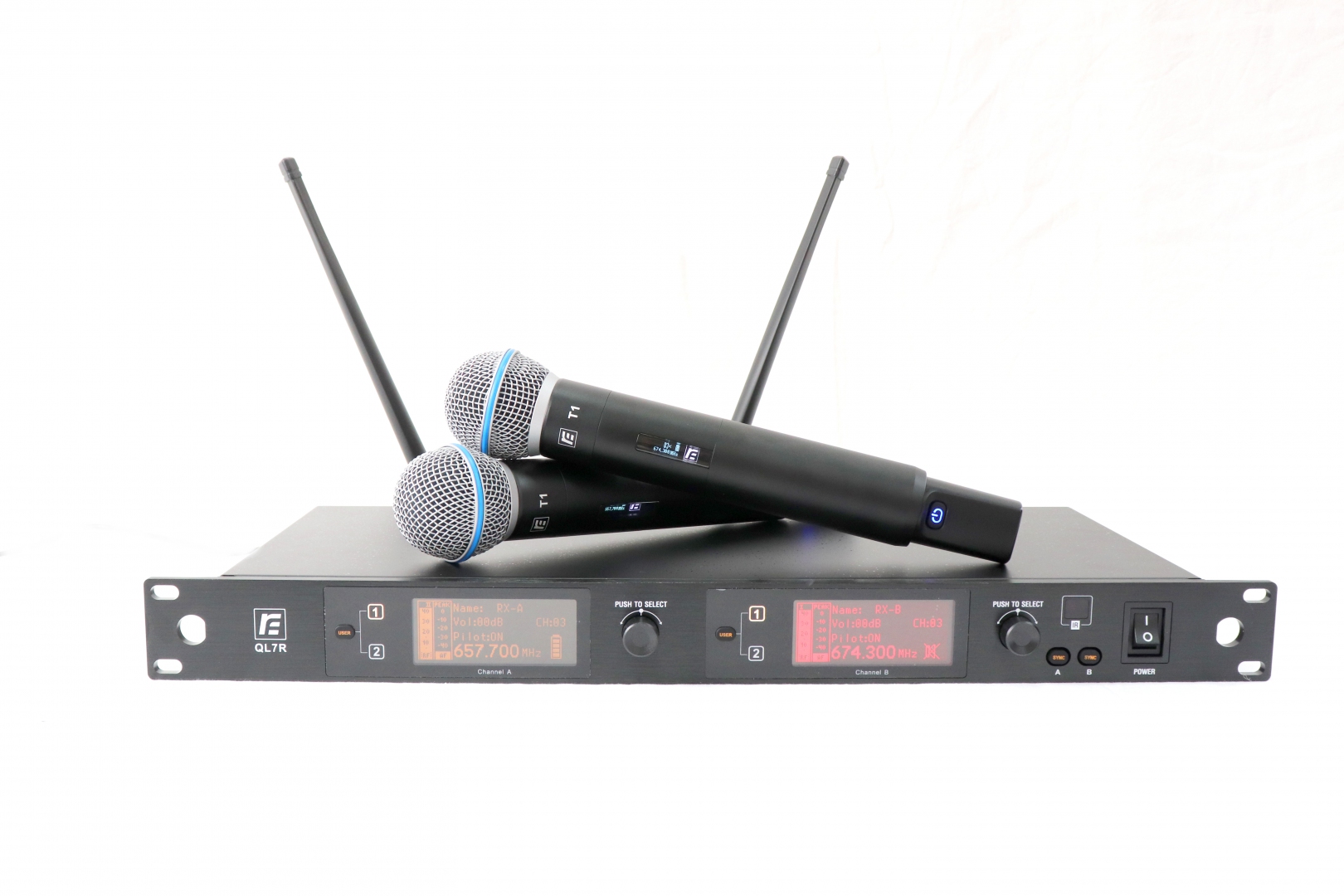RFIntell QL7R/T1-A 651,800-683,400 МГц 2-канальная радиосистема с 2-мя ручными микрофонами в Шарье