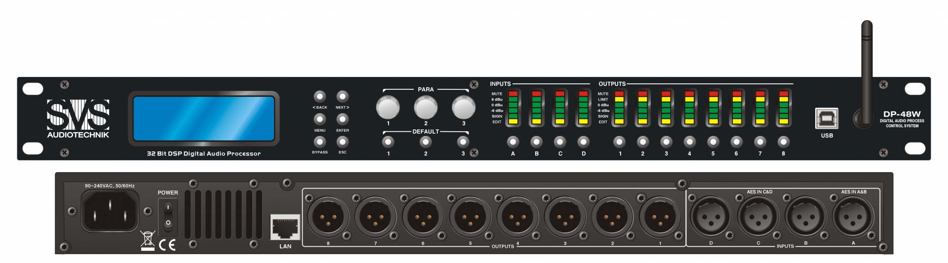 SVS Audiotechnik DP-48W Цифровой процессор: 4 входа 8 выходов в Шарье