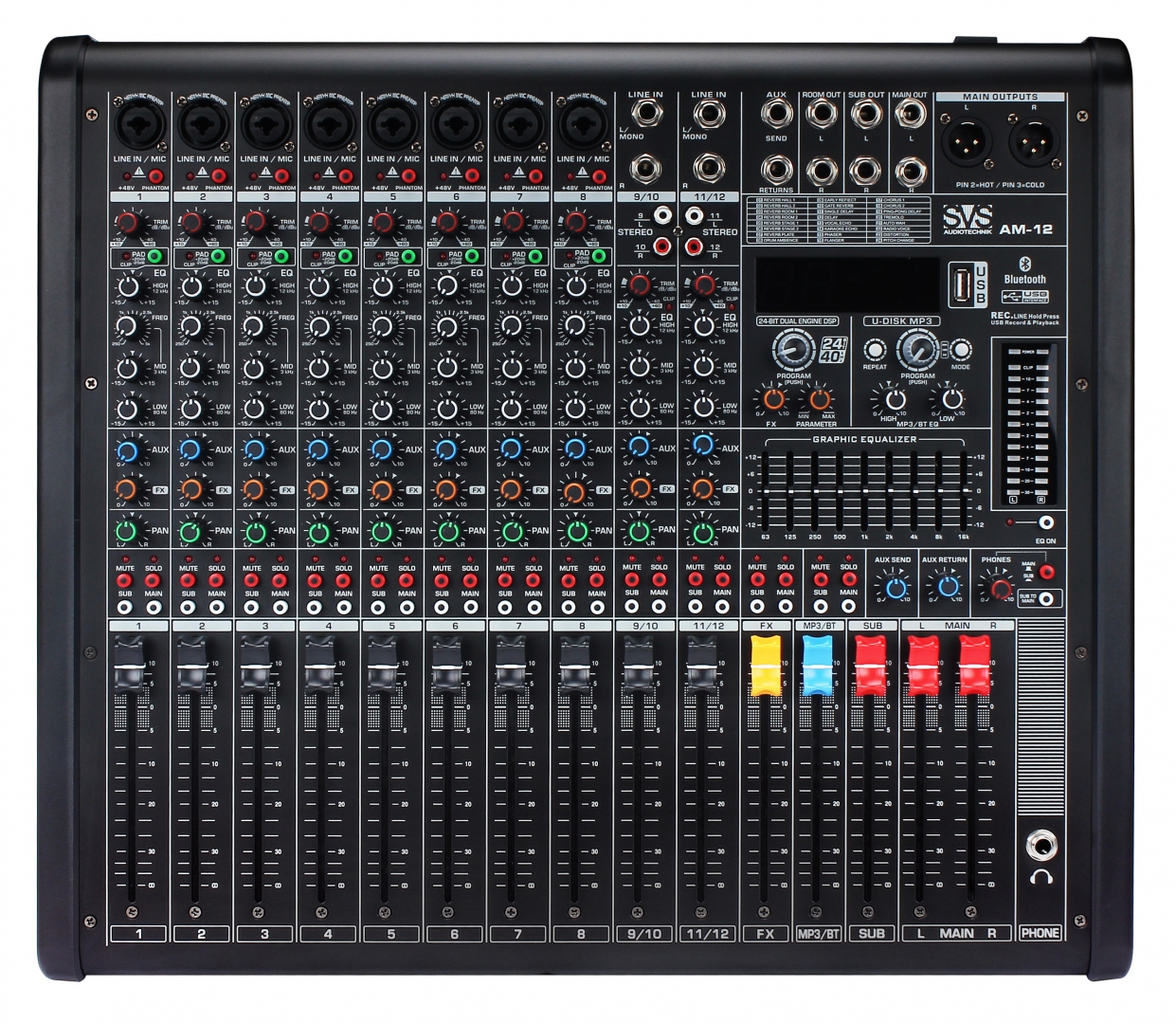 SVS Audiotechnik mixers AM-12 Микшерный пульт аналоговый, 12-канальный в Шарье