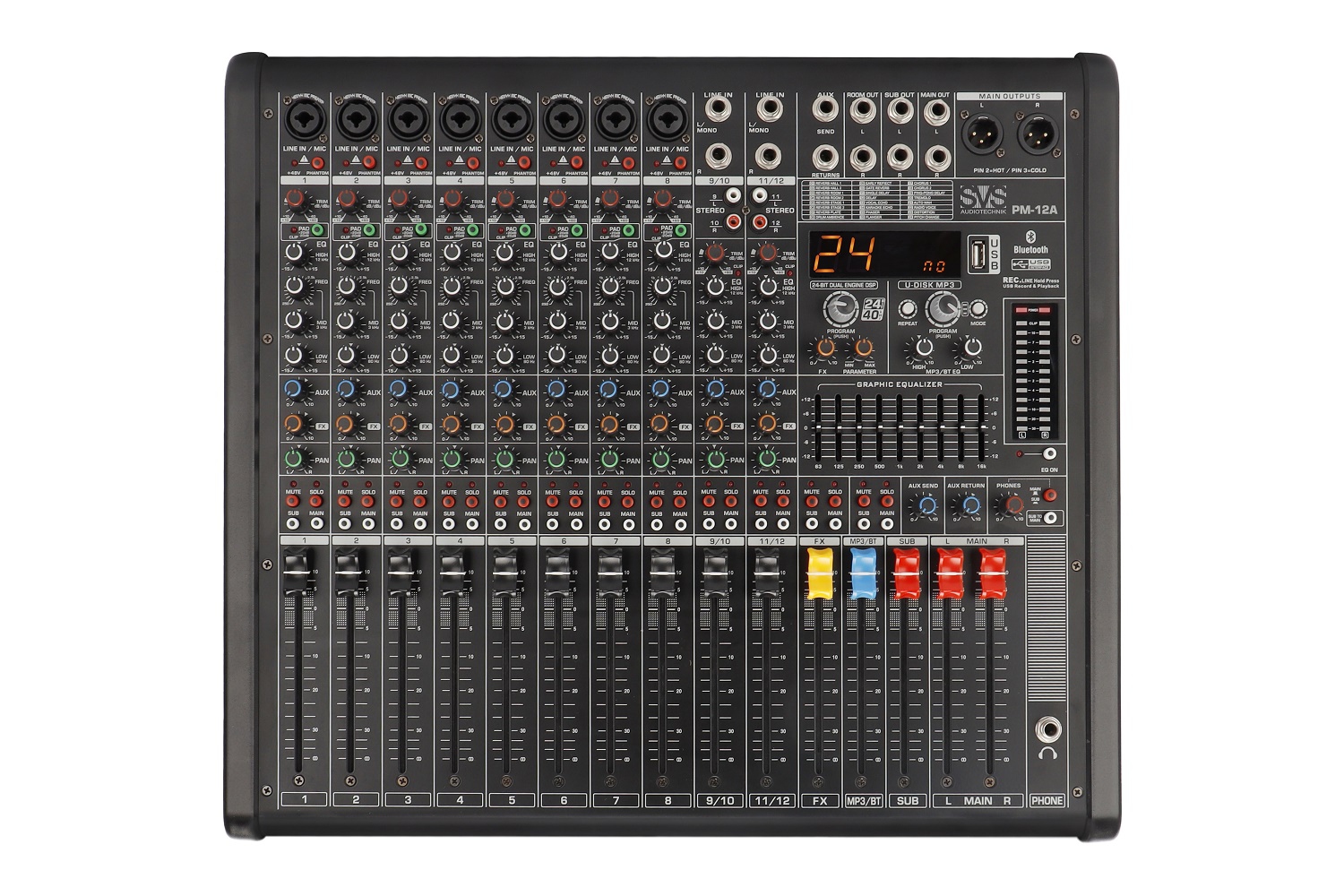 SVS Audiotechnik mixers PM-12A Активный аналоговый микшерный пульт, 12-канальный в Шарье